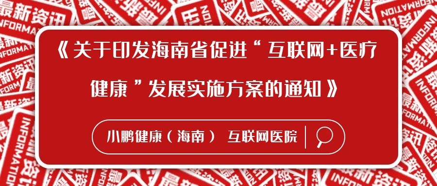 《关于印发海南省促进“互联网+医疗健康”发展实施方案的通知》