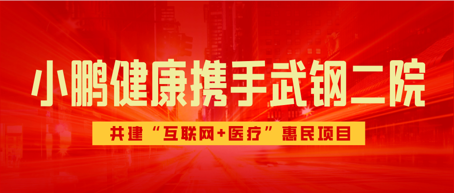 小鹏健康携手武钢二院 共建“互联网+医疗”惠民项目